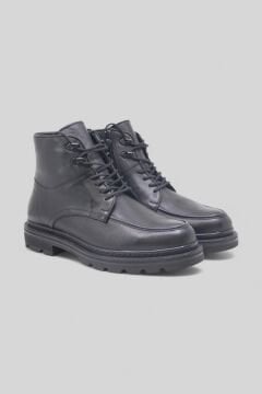 SHOEMAKER El Yapımı Kürklü Siyah Klasik Erkek Çizme Bot | Kışlık ve Suya Dayanıklı E-222SYH