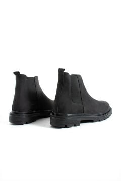 ShoeMaker Siyah Hakiki Nubuk Erkek Chelsea Çizme E-211SN