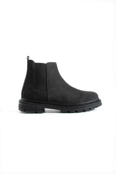 ShoeMaker Siyah Hakiki Nubuk Erkek Chelsea Çizme E-211SN