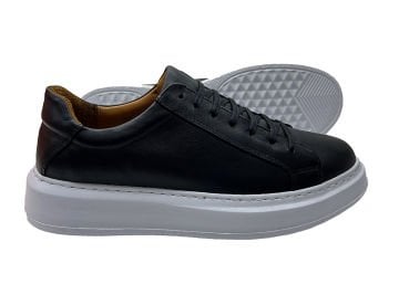 DERİ-G 242 SİYAH ERKEK SNEAKERS