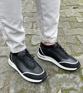 DERİ-G SİYAH ERKEK SNEAKERS C-028-1SYH