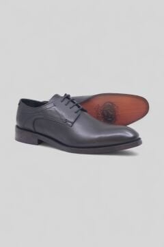 Deri-G El Yapımı Siyah Klasik Ayakkabı E-099-1-01SY