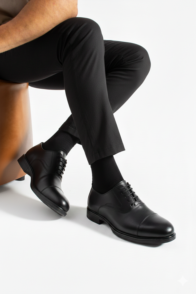 Shoemaker Siyah El Yapımı Klasik Erkek Ayakkabı E02-4117SY