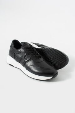 ShoeMaker Siyah Hakiki Deri El Yapımı Sneakers C-060SY