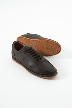 ShoeMaker Kahverengi Polman Hakiki Deri Erkek Sneaker C55KH
