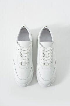 Bamigo Beyaz Floter Hakiki Deri Sneakers C51BY